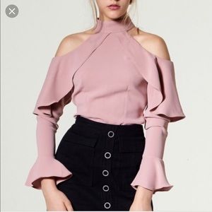 Storets Off Shoulder Ruffle Top Blouse